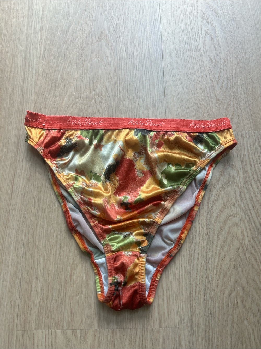 Vintage Satin Ashley Stewart High Leg Cut Panty